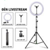 Đèn Livestream Bán Hàng Chuyên Nghiệp 26cm 30cm 36cm - Siêu Sáng, Chân 2m1, Kẹp Điện Thoại 360 Độ