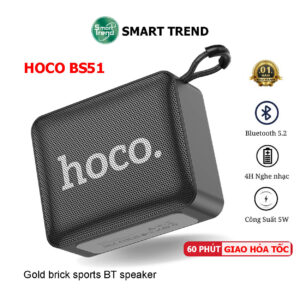 Loa Bluetooth HOCO BS-51 Gold Brick