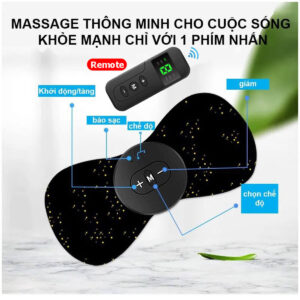 Máy Massage EMS Cao Cấp - 6 Chế Độ, 9 Cấp Độ, Tích Hợp TENS, Miếng Dán Tái Sử Dụng Nhiều Lần