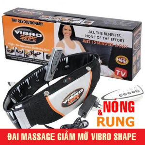 Đai Massage Giảm Mỡ Bụng Vibro Shape - Máy Massage Bụng Rung Nóng Hiệu Quả Cao