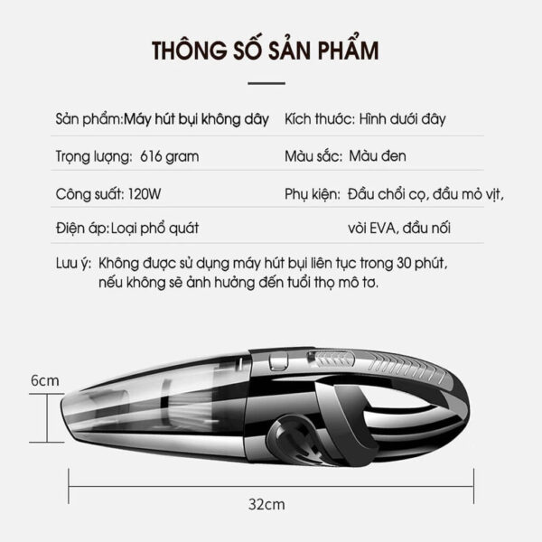 May Hut Bui Mini Cam Tay SMART 11