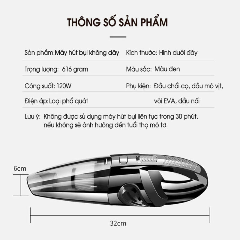 May Hut Bui Mini Cam Tay SMART 11